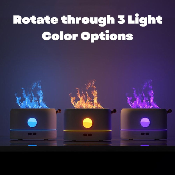 Flame Simulation Essential Oil Diffuser Humidifier - USB Powered