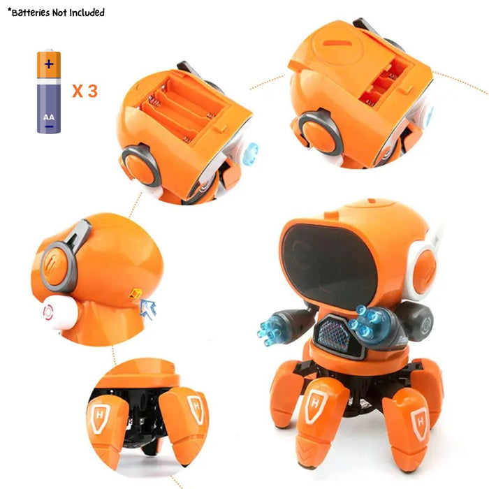Battery Operated Octopus Spider Kids Toy Robot