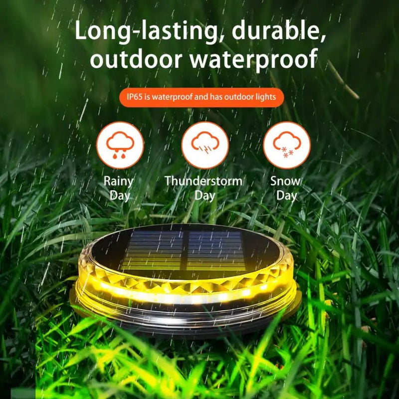 Solar Powered Rechargeable LED Ground Stake Lawn Lights