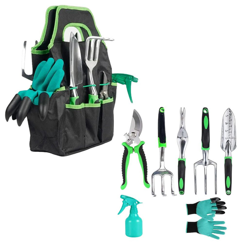 9pcs/set Aluminum Alloy Outdoor Gardening Shovel Set