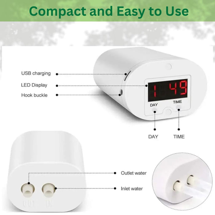 2/4/8 Heads Automatic Watering Pump Controller Irrigation with Timer