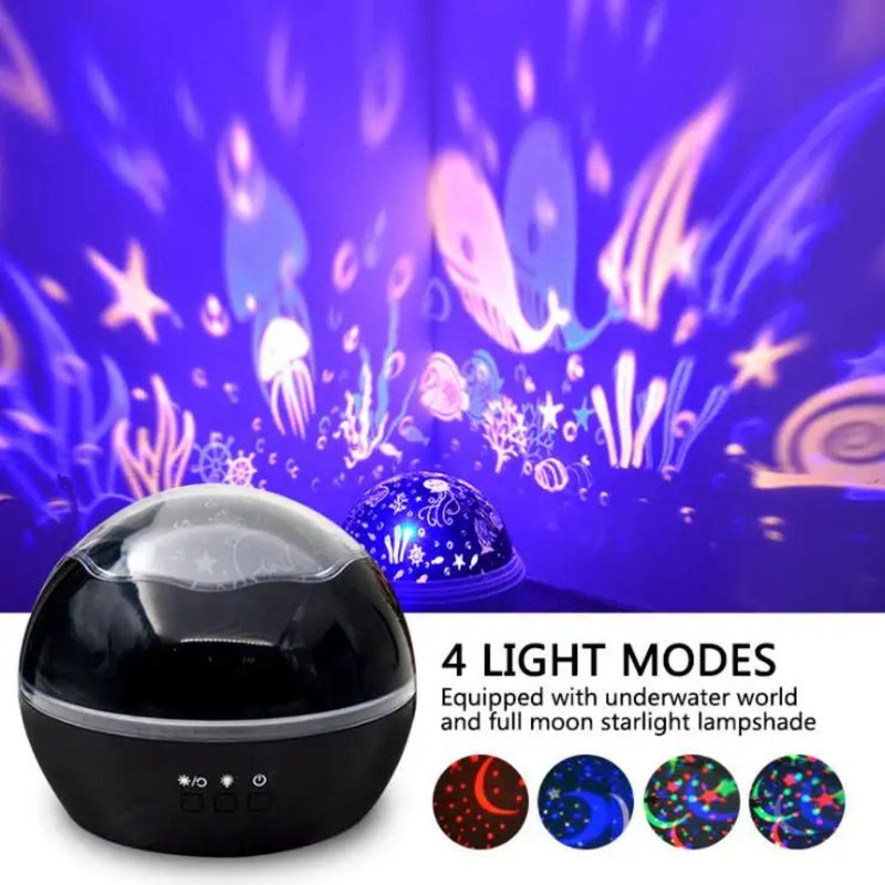LED Night Light Galaxy Projector Star Lamp - USB Powered