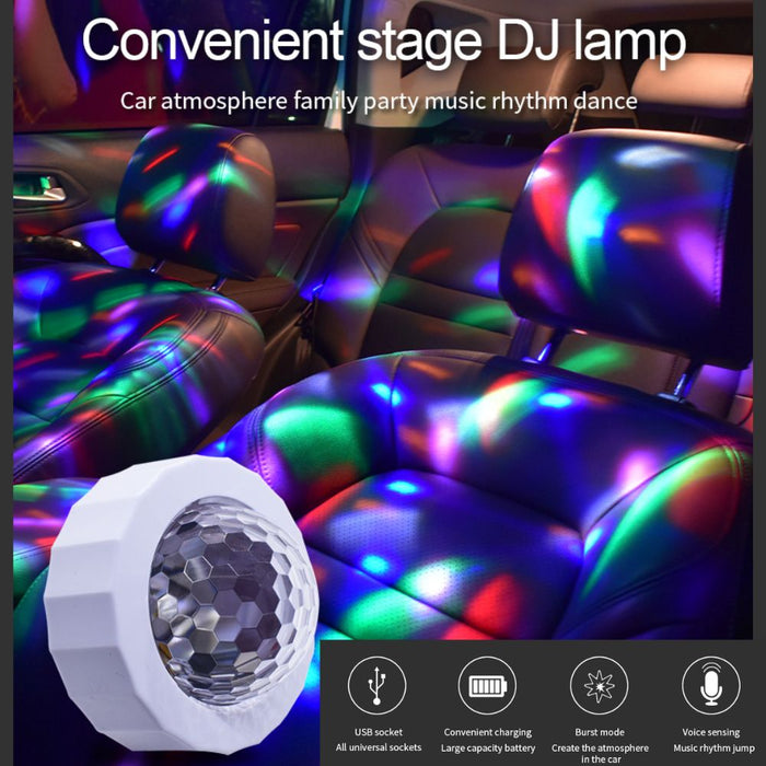 USB Rechargeable LED Crystal Magic Ball Stage Lights