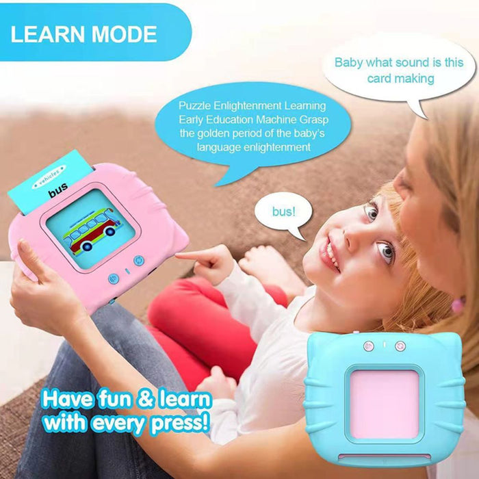 Audible Flash Cards Machine Preschool Learning Toy - USB Rechargeable