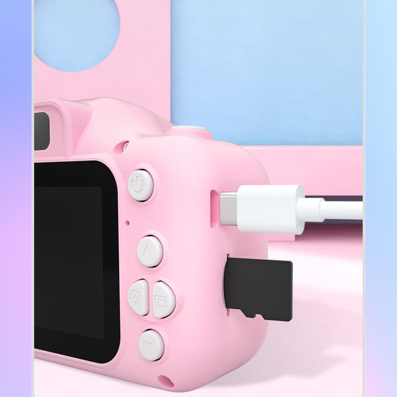 USB Rechargeable Dual Photo and Video Kids Toy Camera with Expandable Memory