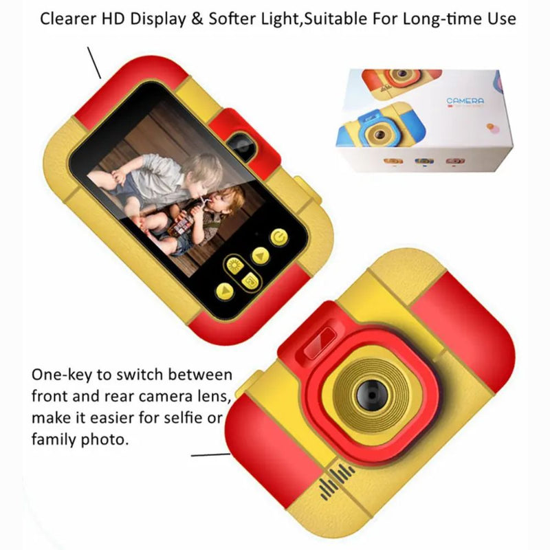 1080P Dual Lens Digital Kids Camcorder - USB Charging