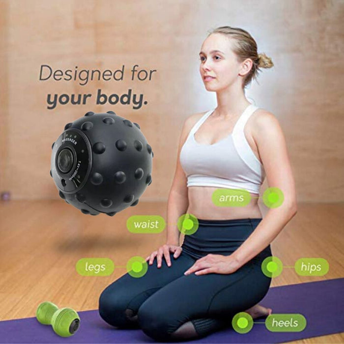 USB Rechargeable Electric Vibrating Massage Ball for Muscle and Fitness