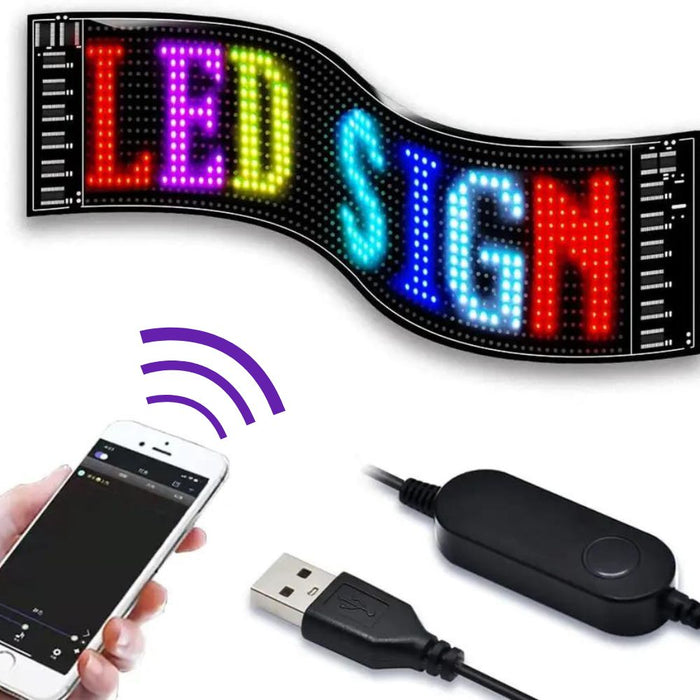 APP Controlled Flexible Rolling LED Screen Panel - USB Powered