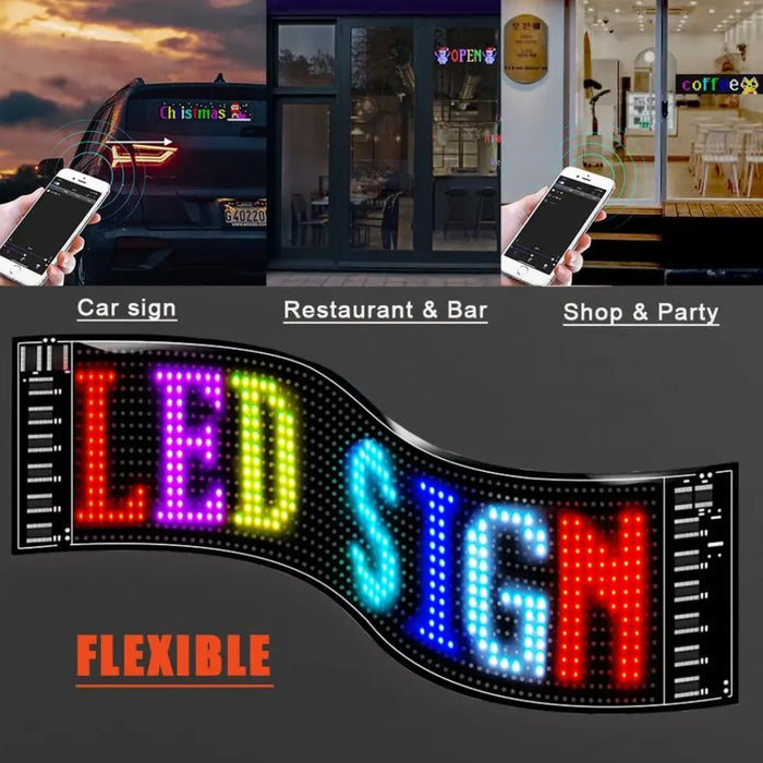 APP Controlled Flexible Rolling LED Screen Panel - USB Powered