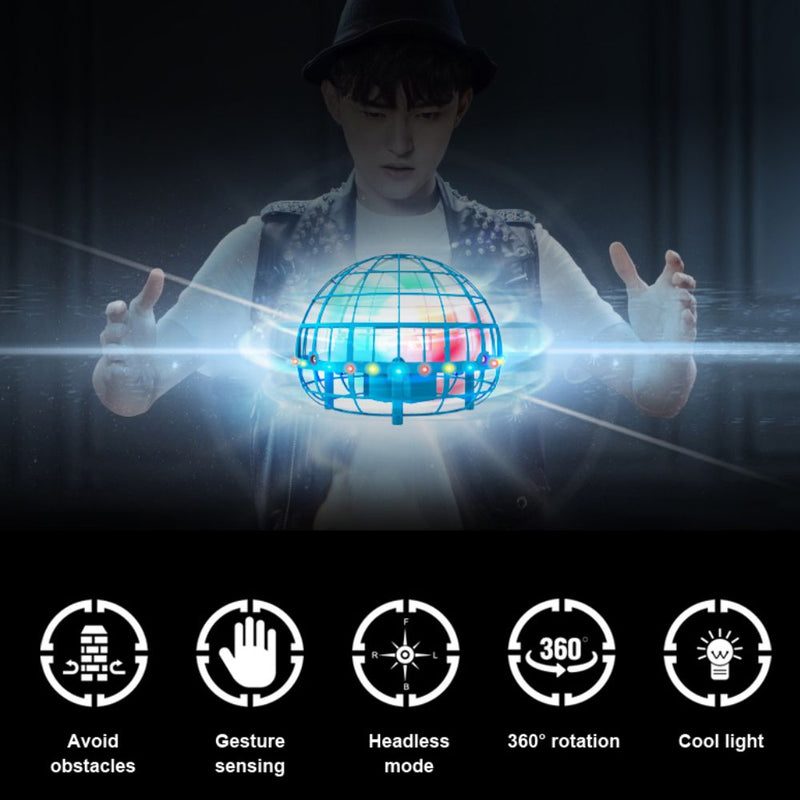 USB Rechargeable Dual Controlled UFO Ball Drone Quadcopter for Kids
