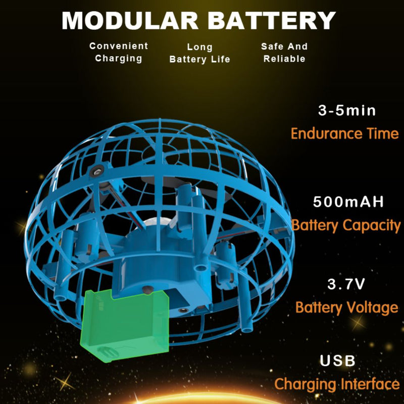 USB Rechargeable Dual Controlled UFO Ball Drone Quadcopter for Kids