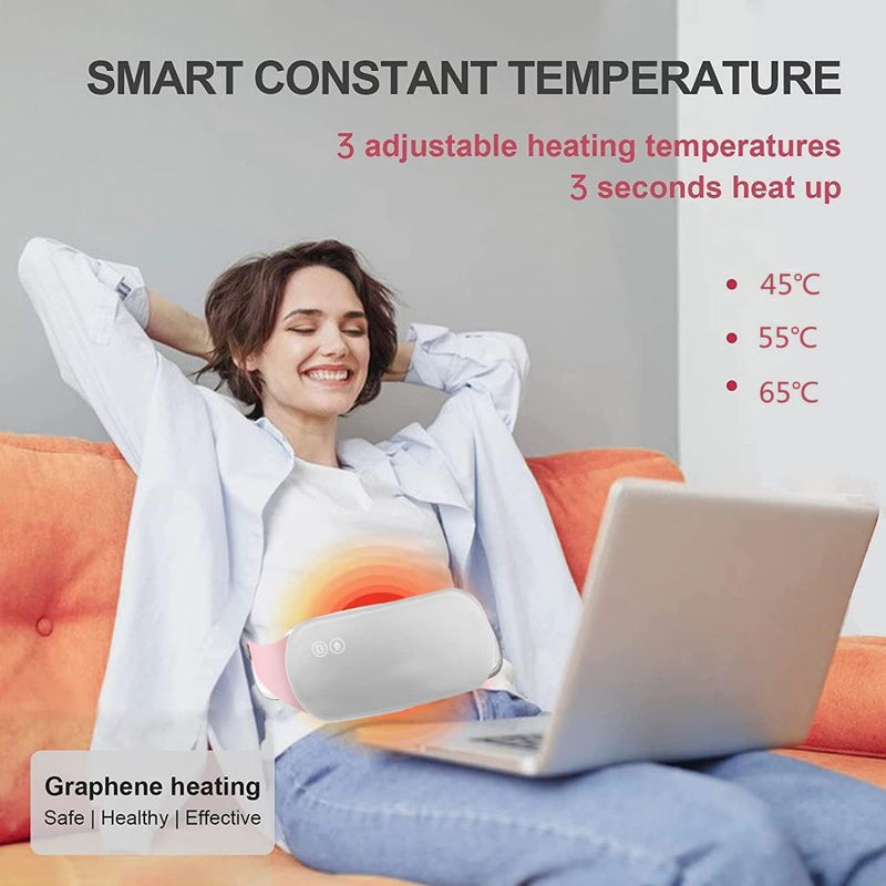 Portable Electric Heating Pad Lower Back Warming Waist Belt - USB Powered