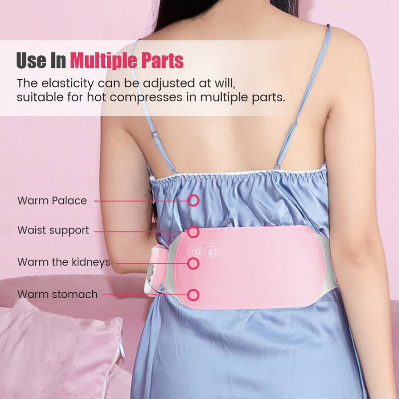 Portable Electric Heating Pad Lower Back Warming Waist Belt - USB Powered