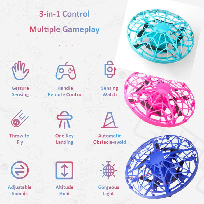 USB Rechargeable Hand Operated LED Kids Toy Drone