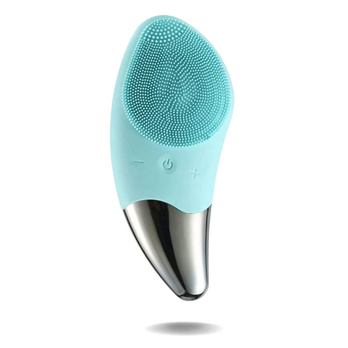 USB Rechargeable Electric Silicon Water Resistant Facial Cleansing Brush and Massager