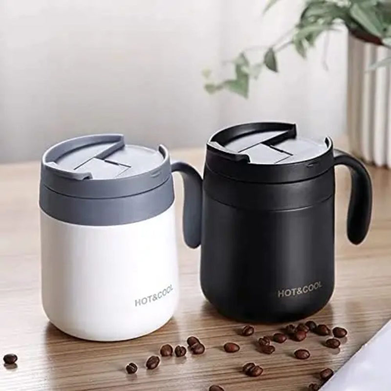 350ml Stainless Steel Coffee Mug with Collapsible Coffee Filter