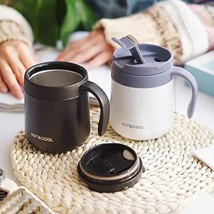 350ml Stainless Steel Coffee Mug with Collapsible Coffee Filter