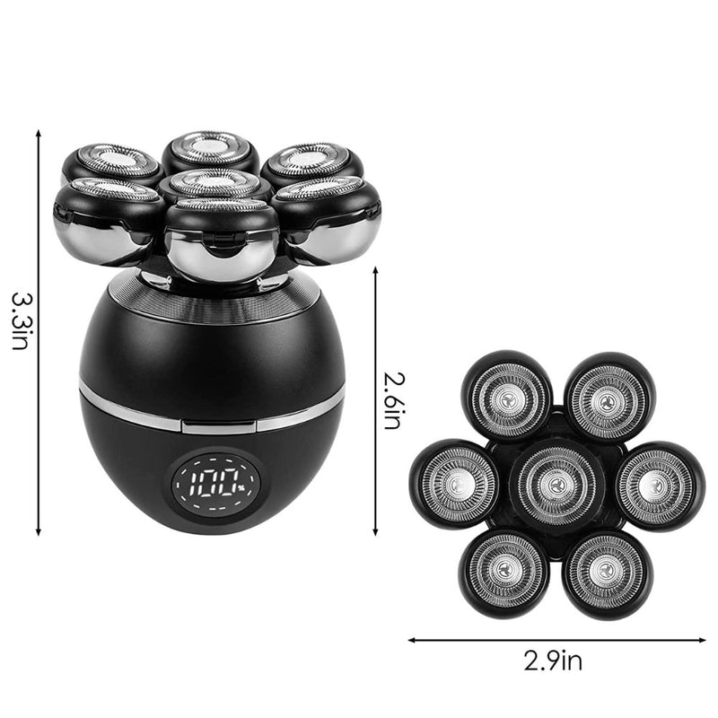 USB Rechargeable Mini Portable 7 Floating Heads Electric Shaver