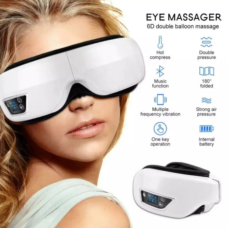 USB Rechargeable Bluetooth Wireless Vibrating Eye Massager