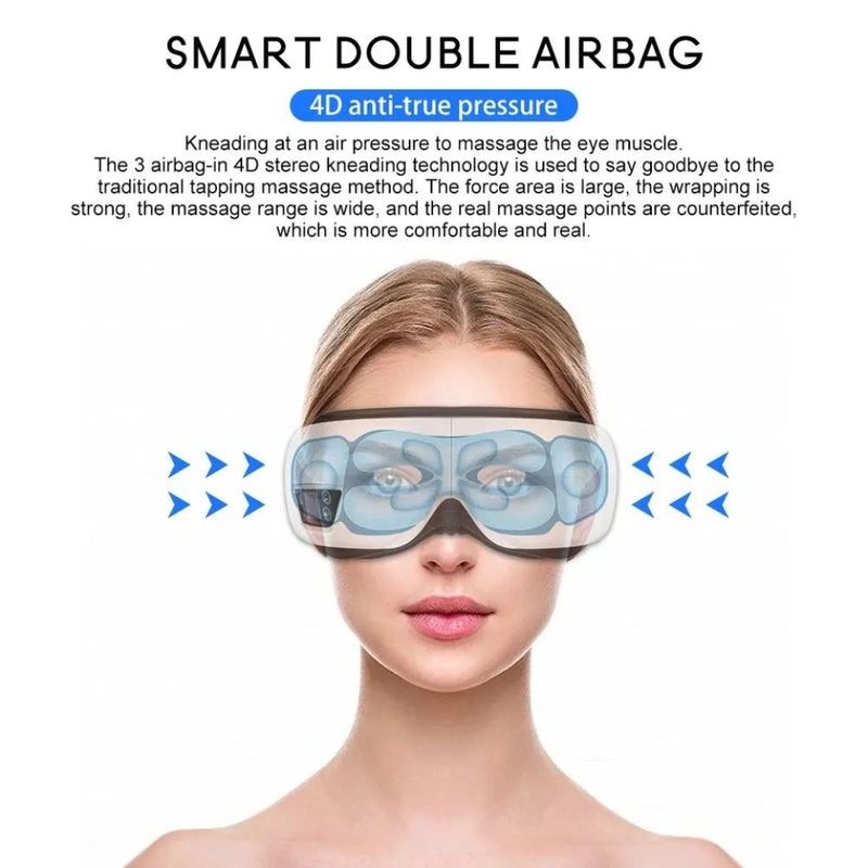 USB Rechargeable Bluetooth Wireless Vibrating Eye Massager