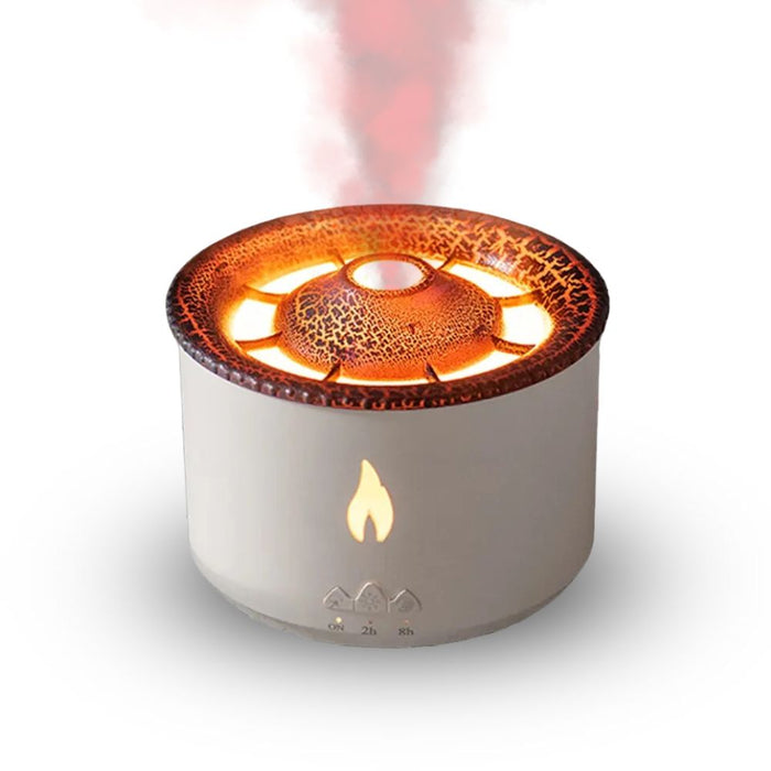 Portable Ultrasonic Volcanic Flame Design Aroma Diffuser - USB Powered