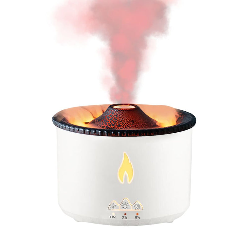 Portable Ultrasonic Volcanic Flame Design Aroma Diffuser - USB Powered
