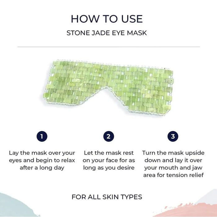 Reusable Natural Green Jade Stone Eye Facial Mask