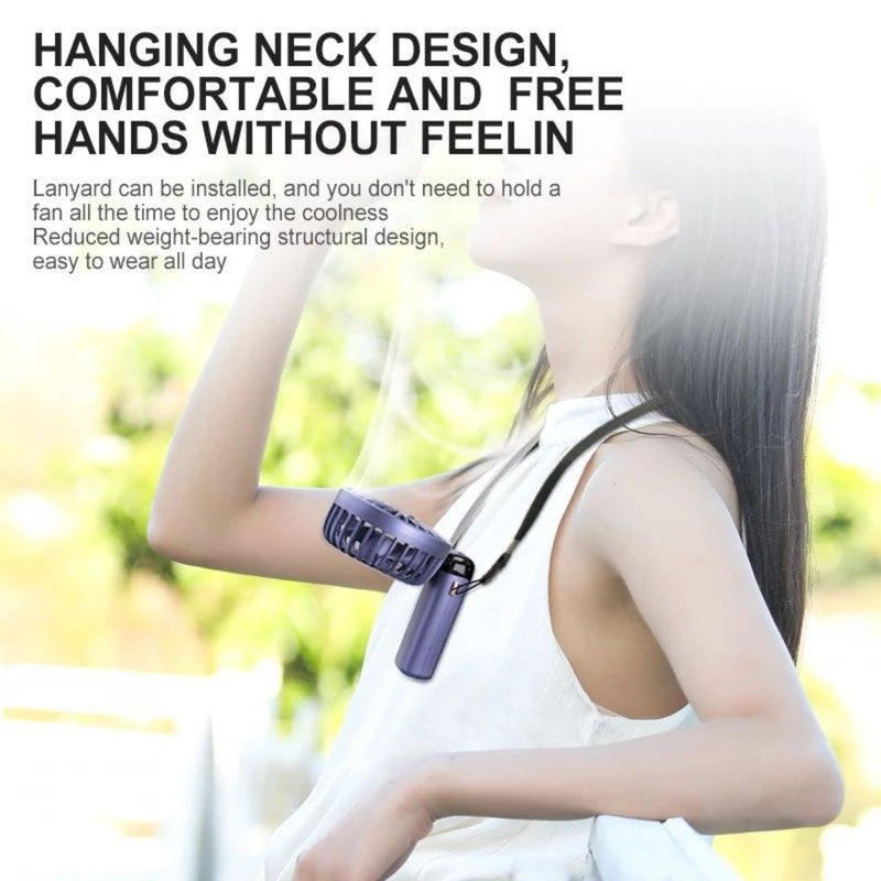 USB Rechargeable Portable Foldable Digital Display Aromatherapy Fan