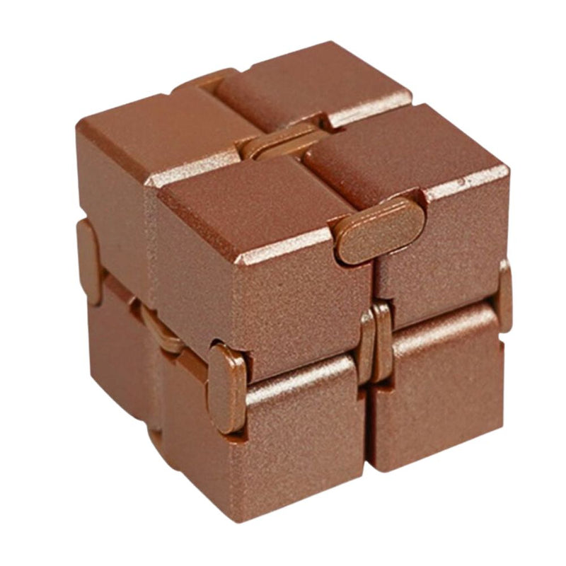 Stress Relief and Anti-Anxiety Finger Flip Infinity Cube Fidget Toy for Kids and Adults