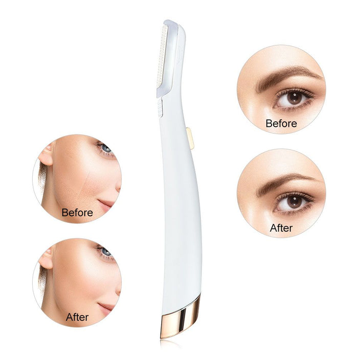 Portable Dermaplaning Facial Exfoliator Device - Battery Operated