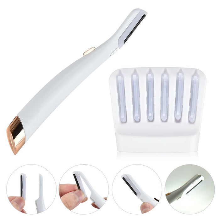Portable Dermaplaning Facial Exfoliator Device - Battery Operated