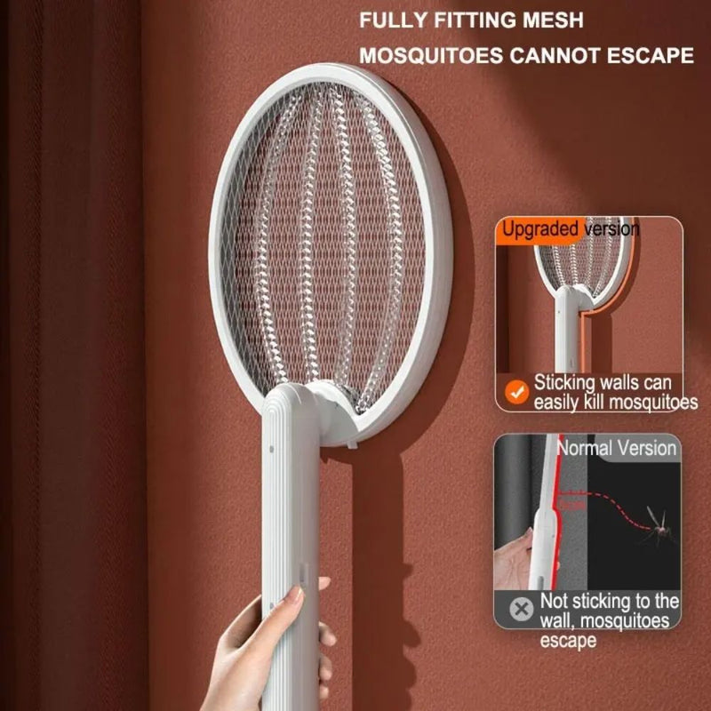 Foldable 2 in 1 Electric UV Light Mosquito Swatter - USB Rechargeable