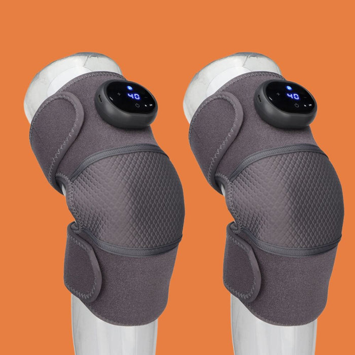 Rechargeable Heated Knee Brace with Massager for Ultimate Pain Relief