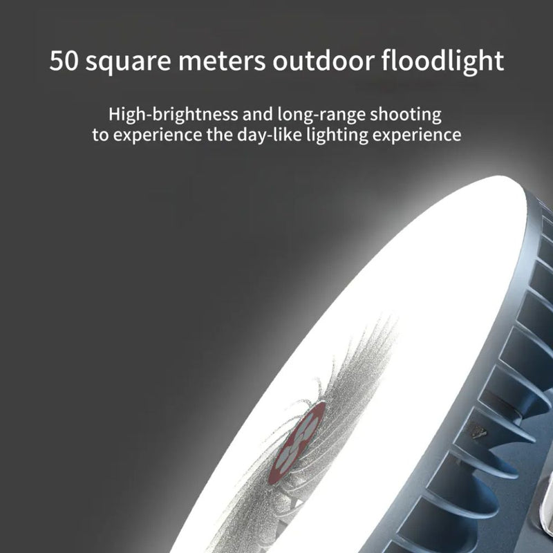 2 IN 1 USB Rechargeable LED Camping Lantern and Tent Fan
