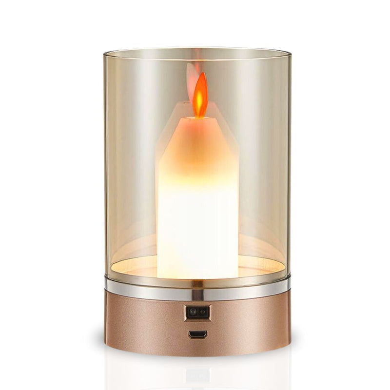 Smart Sensor Motion Flickering Flame Candle Light Simulation Lamp - USB Rechargeable