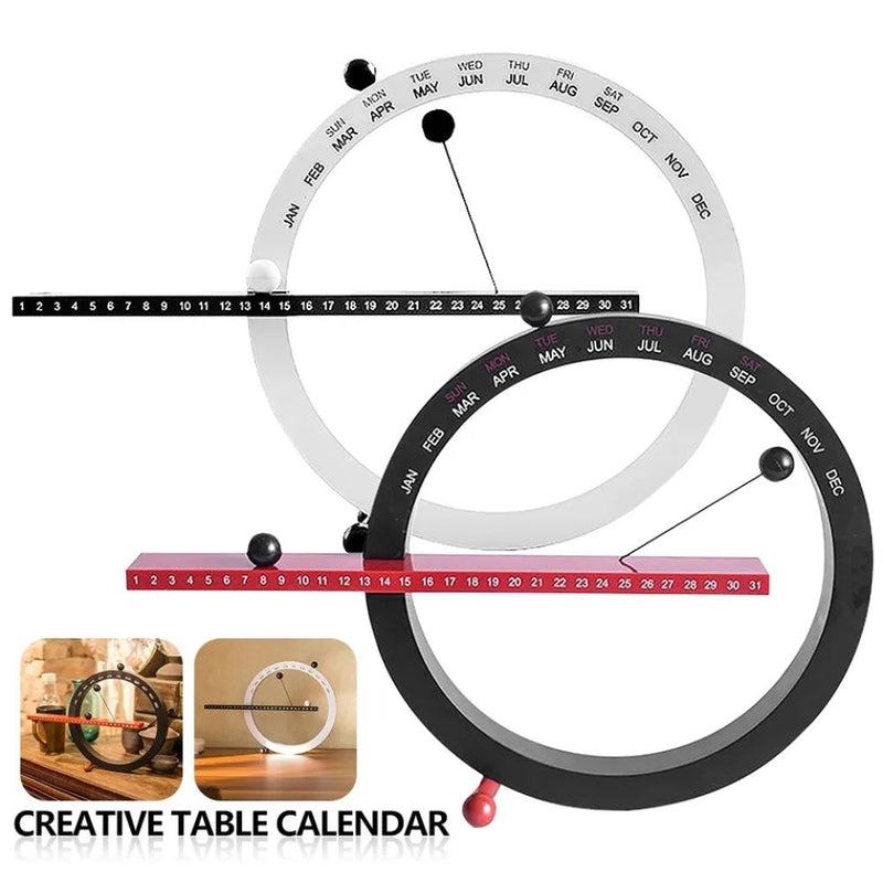 Adjustable Hand Switch Perpetual Magnetic Creative Desk and Wall Hang Calendar