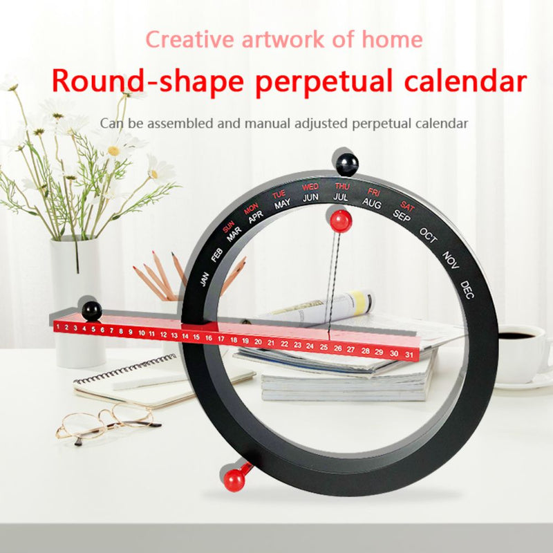 Adjustable Hand Switch Perpetual Magnetic Creative Desk and Wall Hang Calendar