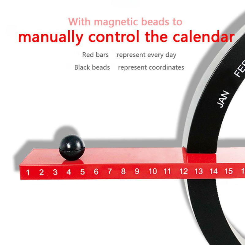 Adjustable Hand Switch Perpetual Magnetic Creative Desk and Wall Hang Calendar
