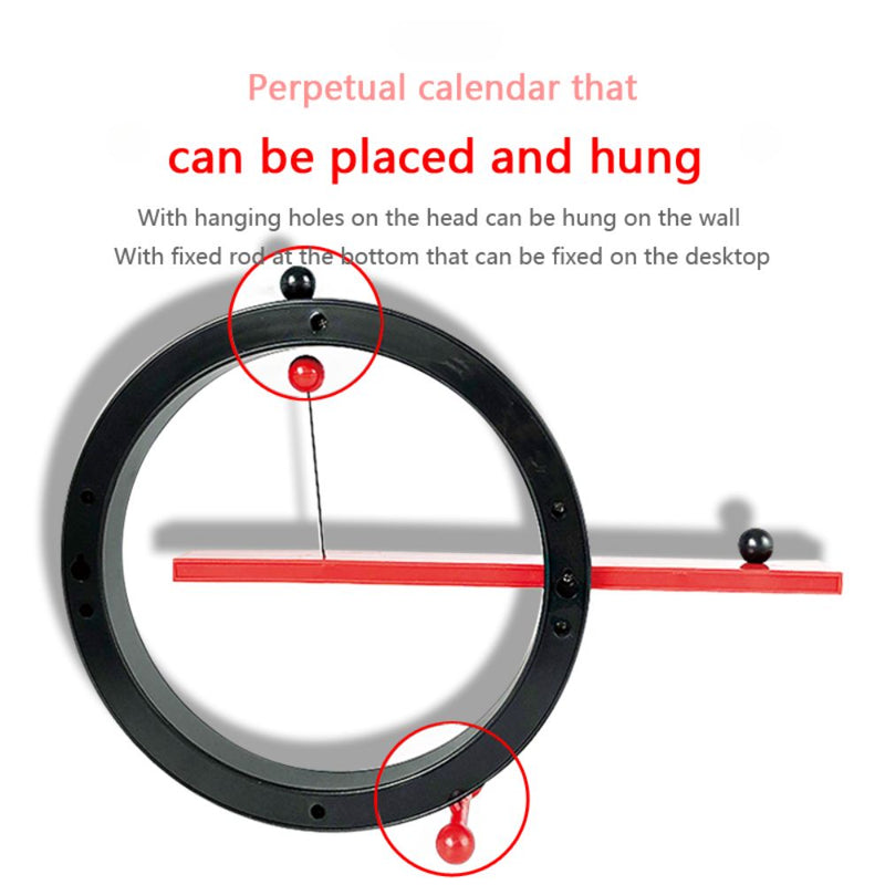 Adjustable Hand Switch Perpetual Magnetic Creative Desk and Wall Hang Calendar
