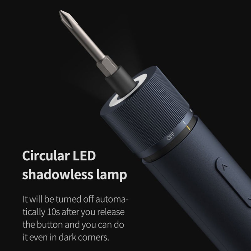 All-in One 3.6V Smart Cordless Screwdriver with Long Steel Bits - USB Rechargeable