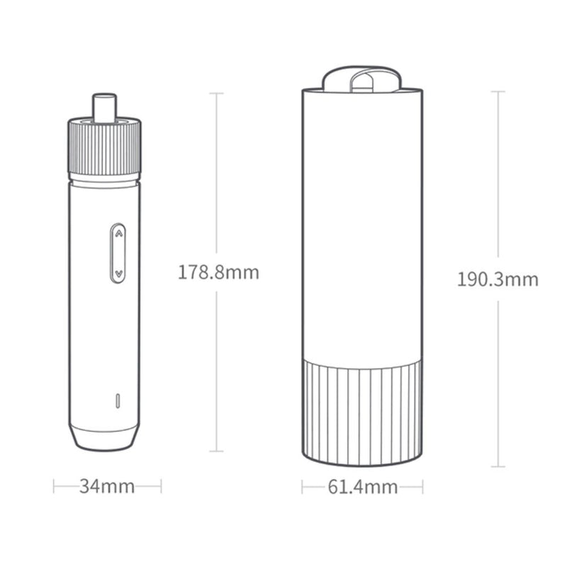 All-in One 3.6V Smart Cordless Screwdriver with Long Steel Bits - USB Rechargeable