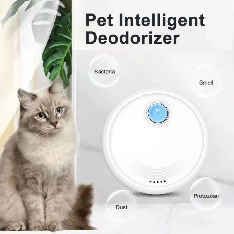 USB Rechargeable Cat Litter Box Odor Deodorizing Purifier
