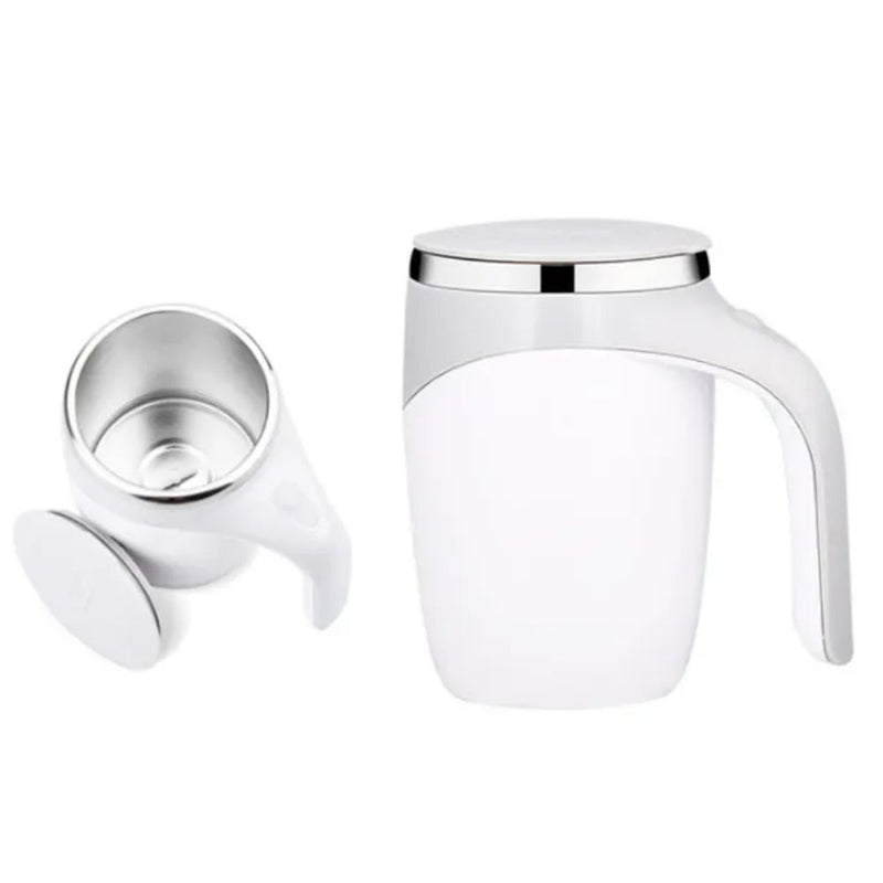 Stainless Steel Electric Self Stirring Coffee Mug - Battery Powered
