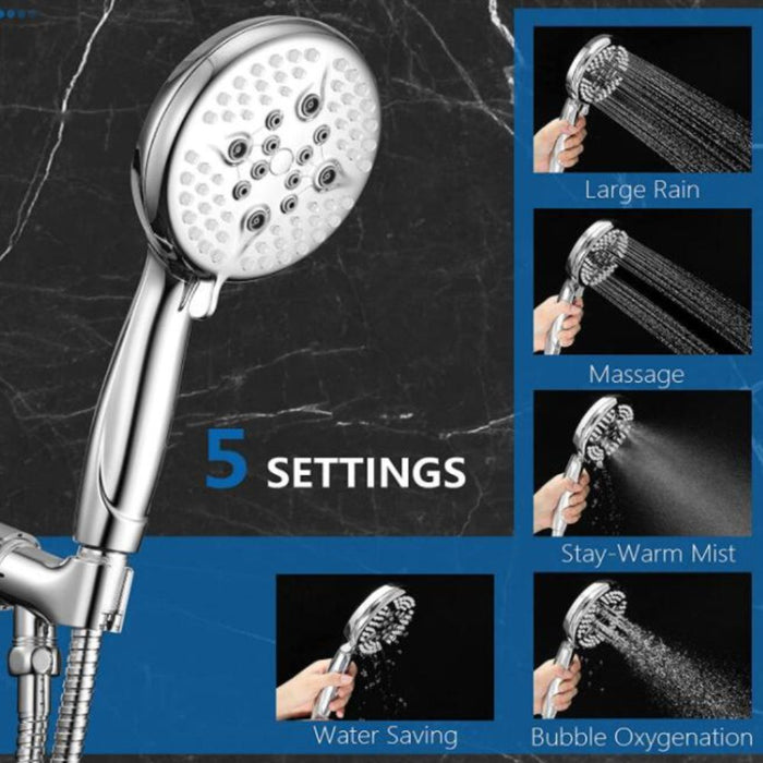 5 Mode Adjustable Pressure Bathroom Shower Head