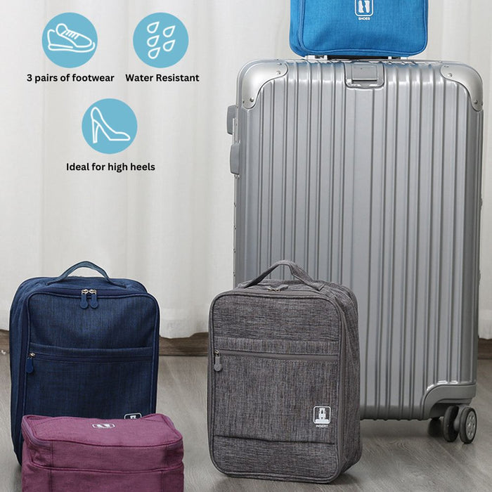 Enhanced Waterproof Travel Shoe Storage Organiser Carrier Bag