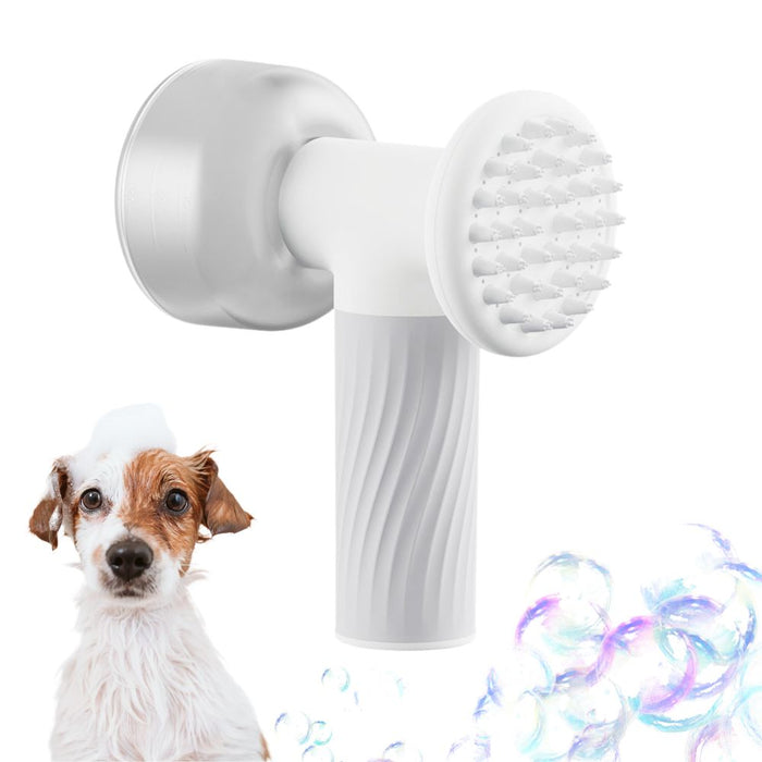 Automatic Foaming Pet Shampoo Dispenser and Scrubber