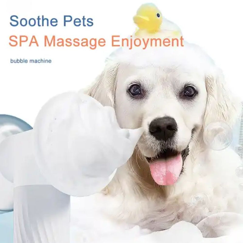 Automatic Foaming Pet Shampoo Dispenser and Scrubber