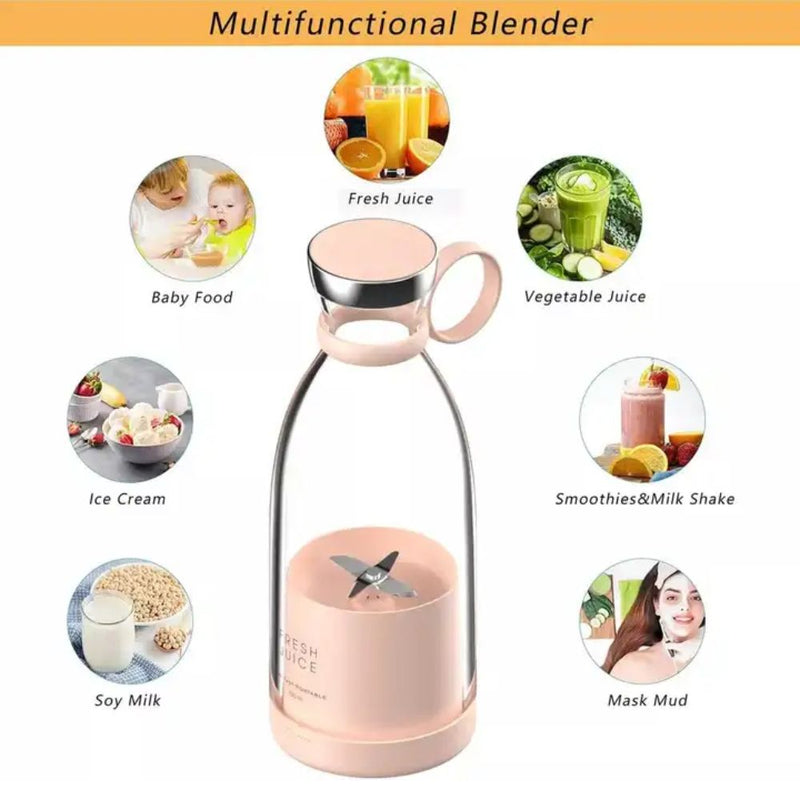 350ml Portable Blender Electric Juicer - Wireless Charging