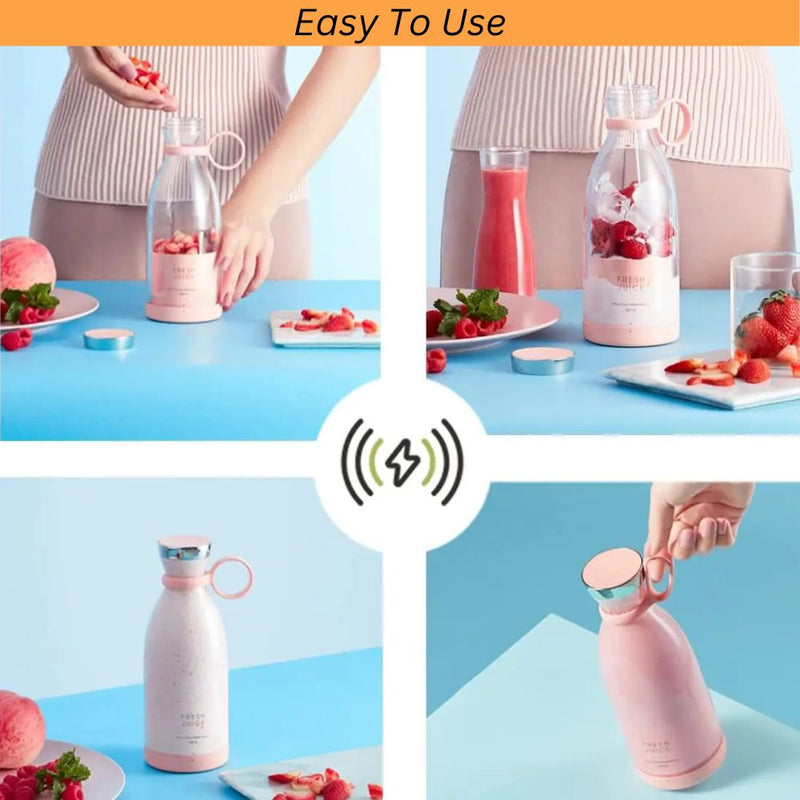 350ml Portable Blender Electric Juicer - Wireless Charging