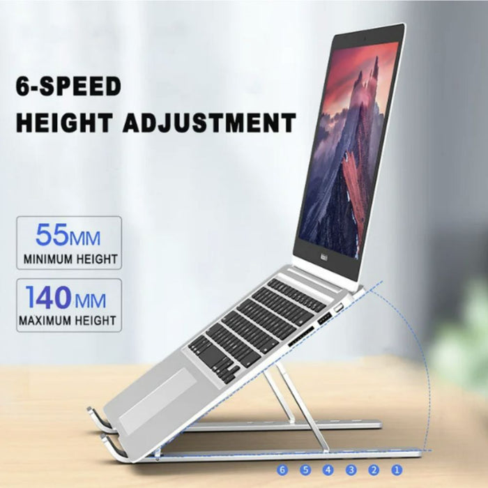 Portable Aluminum Height Adjustable Laptop Stand